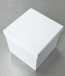 Белая коробка 15*15*10 - фото