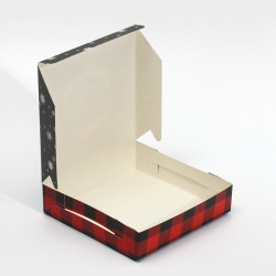 Коробка складная «Дед мороз», 14 × 14 × 3.5 см - фото