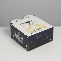 Коробка складная «Медвежонок», 15 х 15 х 8 см - фото