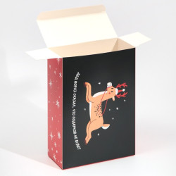Коробка складная «Подарков не будет», 16 × 23 × 7.5 см - фото
