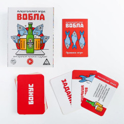 Алкогольная игра «Вобла», 70 карт, 18+ - фото