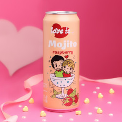 Газированный напиток Love Is Мохито, со вкусом малины, 450 мл - фото