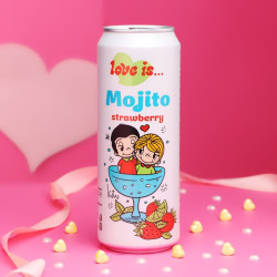 Газированный напиток Love Is Мохито, со вкусом клубники, 450 мл - фото
